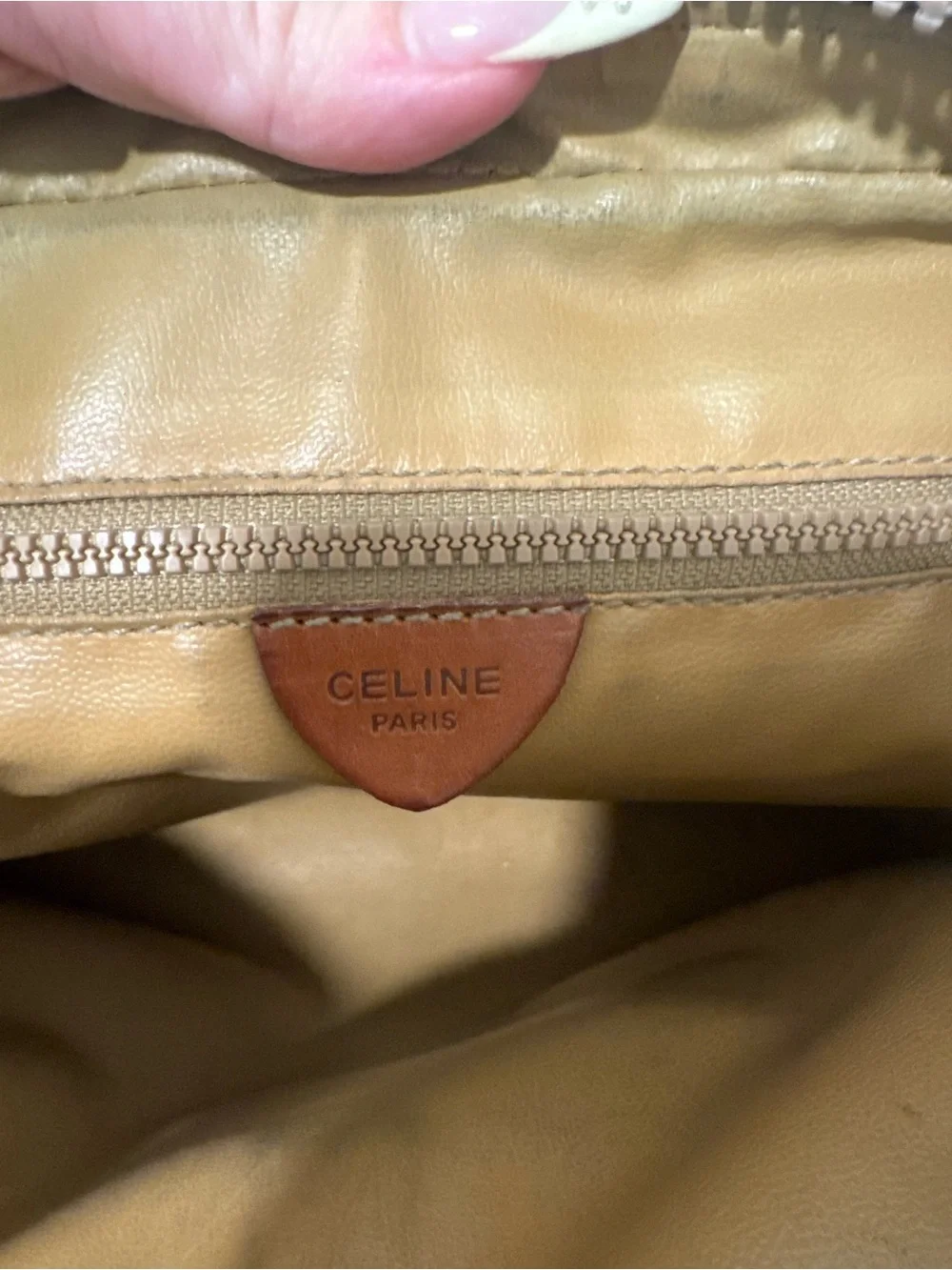 Authentic Vintage Celine Macadam Monogram Clutch Pouch / Cosmetic Case
